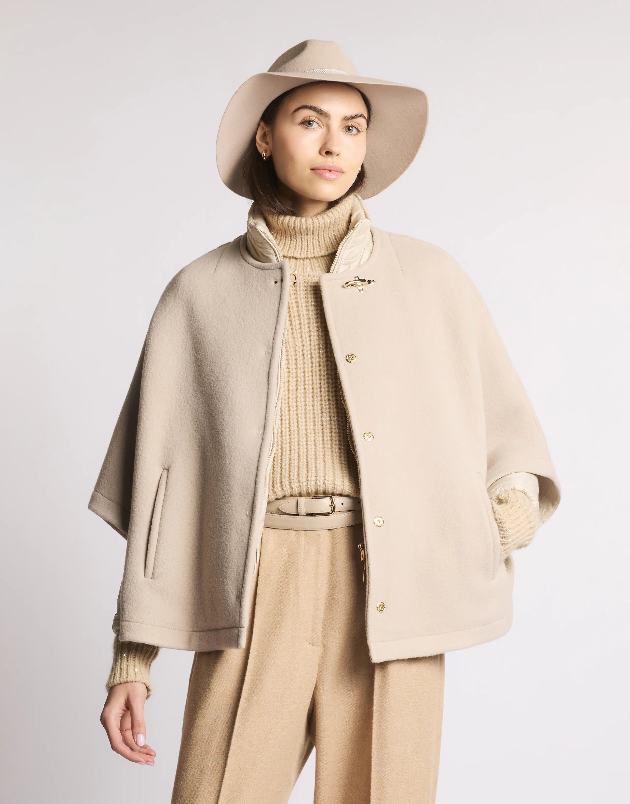 Fay Mantella 3 in 1 Double-face in Lana e Cashmere